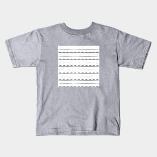 Stripes Decor. white. grey. Kids T-Shirt